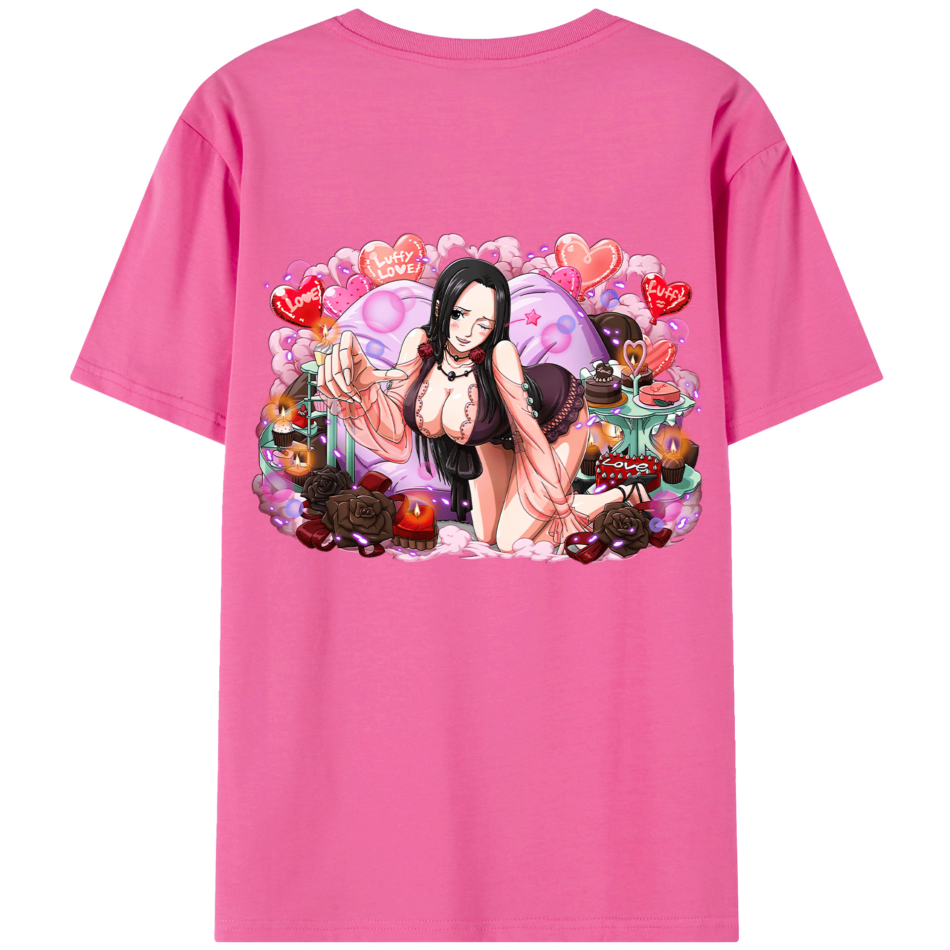 ワンピース ボア・ハンコック ONE PIECE Boa·Hancock レディース半袖Tシャツ(バックプリント)